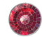 Deko - Schale Glasmosaik rund, 15 cm, rot - violett schillernd