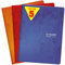 Clairefontaine 7498C - Packung mit 5 Heften Calligraphe geheftet, DIN A4+ 24 x 32 cm, französische Lineatur, 96 Blatt, 70 g, farbig sortiert, 1 Pack