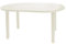 RESOL Gala Mesa Jardín Comedor Exterior 140x90 Rectangular para 4 o 6 Personas | Agujero Central para Sombrilla | Protección UV para Uso en Patio, Terraza o Porche - Blanca
