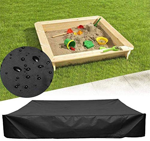 Dbtxwd Staubdichte Sandkastenabdeckung Mit Kordelzug, Quadratischer Wasserdichter Schutz Sandpit Pool Baldachin, Vermeiden Sie Die Kontamination Von Sand Und Spielzeug,180 x 180 cm