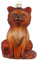 MAGIC Christbaumschmuck Weihnachtskugeln Figuren Glas mundgeblasen Weihnachtskugeln Weihnachtsschmuck Baumkugeln Baumschmuck,Fuchs, Glas, 9 cm, Serie Shiny Chestnut