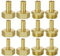 GZhaizhuan 12 connettori per tubo da 1/2, 8 mm, 10 mm, 12 mm, 1/2, filettatura esterna e filettatura interna per tubo dell'aria, tubo del gas, tubo dell'acqua