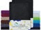 NatureMark 2er Pack Kinder FROTTEE Spannbettlaken, Spannbetttuch kuschelig weich, für Babybett und Kinderbett | 70x140 cm - Schwarz