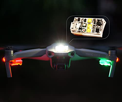 Vifly Drohne Strobe Light, Anti-Kollisionslicht für Nachtflüge nach FAA-Verordnung, geeignet für DJI Mavic, Mini 2, Air 2S, Phantom, Inspire, Matrix