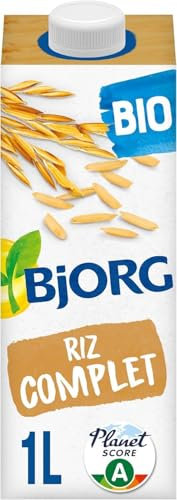 BJORG - Boisson Riz Complet - Boisson Végétale Bio - Source de Fibres - 1L