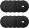 HQ Germany® Hantelscheiben 50mm [Set/Paar 5-25kg] - Training Vollgummi Bumper Plates 150kg - Hantelscheiben Set 50mm, Gewichtsscheiben, Gewichte, Weight Plates nach IWF Standard