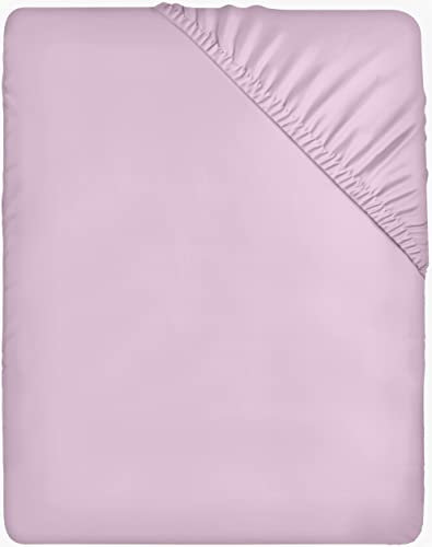 Utopia Bedding - Spannbettlaken 160x200cm - Lavendel - Gebürstete Polyester-Mikrofaser Spannbetttuch - 35 cm Tiefe Tasche