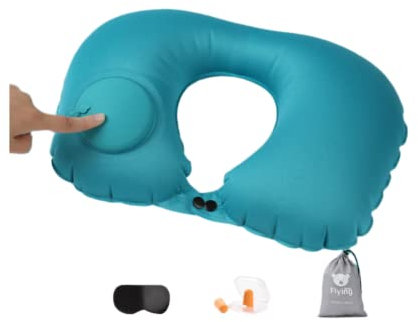 HFYMXNB Cuscino Cervicale da Viaggio Gonfiabile a Forma, per Supporto Testa e Collo in Volo