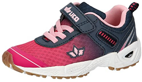 Lico Unisex Kinder Barney Hallenturnschuhe, Pink Marine Rosa, 34 EU