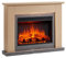 FLAMME Valenza 44 Natural Oak Electric Fireplace Suite with Surround and 2kW Heater