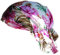 Cool4 Sommer Kopftuch Strand Bandana Meer Beanie Sonne Sonnenschutz Mütze Chemo Cap A04 (Natur asiatisch Flieder geblümt)