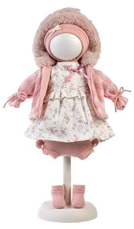 Llorens Puppenkleidung für 38-40cm Puppen, Kleiderset Streublümchen, Puppenzubehör, 1050436