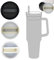 Stanley Ersatzdeckel, Auslaufsicher, Spritzwassergeschützt, Wiederverwendbar, für Becher-Zubehör, 3 Stück (Grau + Schwarz + Beige)