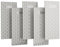 CWOVRS Diamond Sharpening Stones, 5 PCS Diamond Sharpening Plate Honeycomb Surface with Non-Slip Pad for Scissors Knives Outdoor Tools from Coarse to Extra Fine 200/400/600/1000/2000 Grit