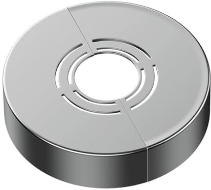 Lot de 2 rosace mitigeur douche 3 tailles en 1, rosace robinet divisée pour Ø 21 mm/26 mm/33 mm,cache tuyau radiateur, rosace robinet douche, rosace filetée, rosace radiateur (70 x 30)