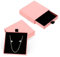 Molain 2Pack Jewelry Boxes, Cardboard Jewelry Display Organizers for Bracelets, Earrings, Necklaces - Small Gift Boxes, 3.15x3.15x0.79 in (Pink)
