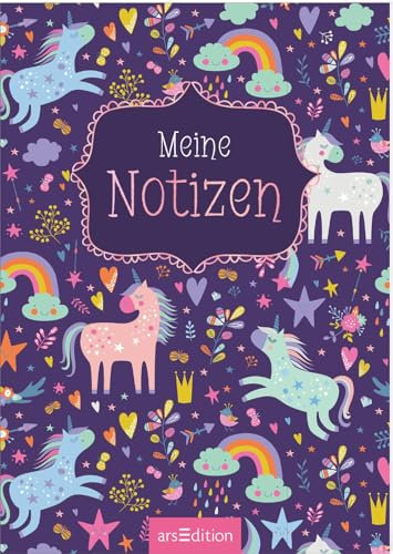 Meine Notizen – Einhorn: Ein zauberhaft gestaltetes Notizbuch im DIN-A5-Format für alle Einhornfans