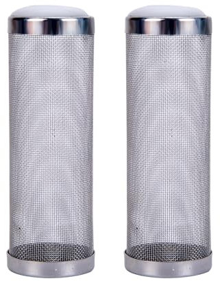 2 Stück 16mm Aquarium Aussenfilter Filterschutz, Aquarium Schutzhülle, Guard Mesh Net Filter, Edelstahlfilter Aquarium Filter, Filternetz Aquarium Filter, Aquarium Filter.