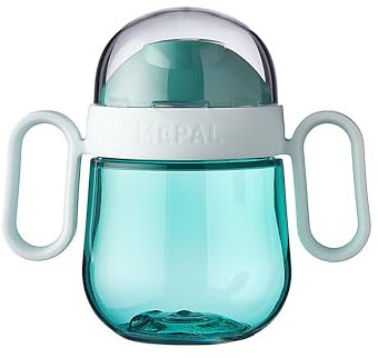 Non-spill sippy cup Mepal Mio 2.0 - Deep turquoise,