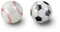 Perixx PERIPRO-303X2F 1,34 Zoll Sport Trackball 2er Pack - Fun Novelty Baseball und Fußball Design - Kompatibel für M570, M575, PERIMICE-517/520/717/720, und andere 1,34 Zoll Trackball Maus