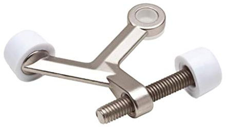 Heavy Duty Adjustable Hinge Pin Door Stopper Stop with Bumper Tip Hardware