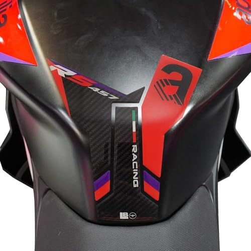 labelbike - 3D Aufkleber Motorrad Tankpad Schutz und Dekoration aus Harz kompatibel mit Aprilia RS 457 2024 Lila Farbe