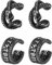 JewelryWe 2 Paar Ohrklemme Knorpel Ohrclips: Edelstahl Nordische Wikinger Runen Schlange Ohr Manschette Nicht Piercing Ohrringe Fake Ohrstecker Ohne Ohrloch Amulett Schmuck für Herren Damen Silber