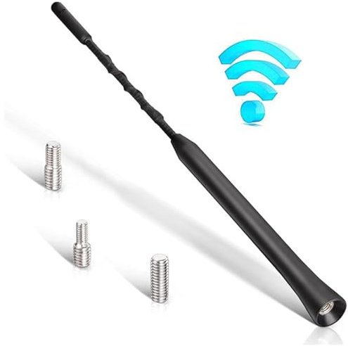 Universal Car Antenna Replacement，AM/FM/DAB Roof Car Radio Aerial Mast，Rod Car Antenna，Screws M4 M5 M6，23cm/9 inch short,car aerial
