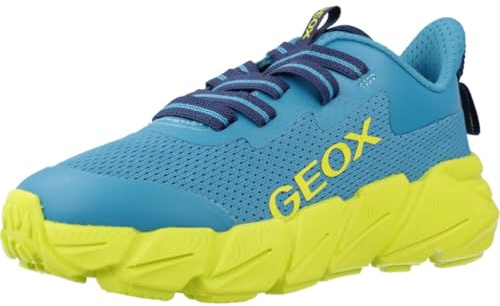 Geox Junior J Flexyper Fast Boy Sneakers Lt Blue/Lime, 30 EU