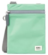 ROKA London Chelsea Sling Pocket Bag Nylon Extra Small Matcha