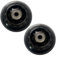 2 ruote per vogatore, diametro 70 mm, puleggia con cuscinetto ruota 608 per vogatore, apertura 8 mm (nero)