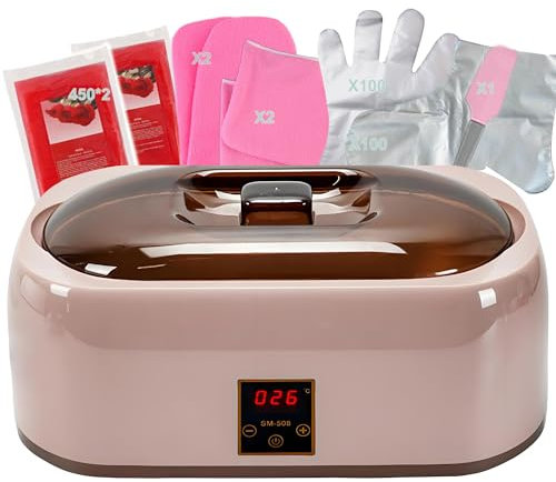 Cire de paraffine hydratante pour les mains et les pieds – 4000 ml Kit de bain de cire pour fondre, relaxer et rajeunir rapidement