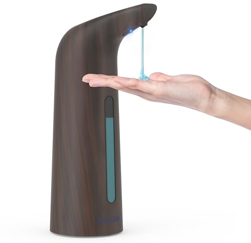 Greatmay Seifenspender Automatisch mit 4 einstellbare Stufen,400ml Elektrischer Flüssigseife seifenspender,IPX6 Wasserdicht Batteriebetriebener desinfektionsspender für Bad,Küche