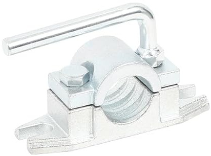 Neilsen CT6929-48mm Jockey Wheel Clamp with Thick Washer | Cast Steel Construction | Mounting Holes 18mm Wide 125mm Apart | Ideal for Jockey Wheels and Prop Stands