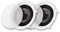 Acoustic Audio CSic83 in Ceiling 8 Speaker Pair 3 Way Home Theater Speakers