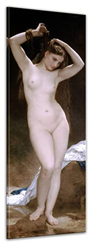 Bilderdepot24 Bild auf Leinwand | William-Adolphe Bouguereau Badende in 40x120 cm als Wandbild | Wand-deko Dekoration Wohnung alte Meister | 180956-40x120