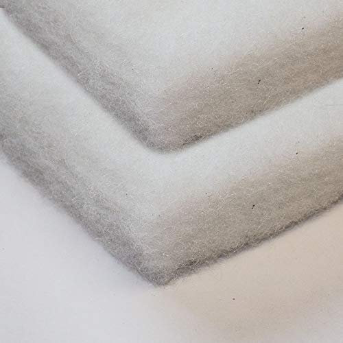 Pisces Twin Pack Pond Foam Fleece Filter Wadding - 1m x 1m x 70mm Media for Mechanical and Biological Filtration
