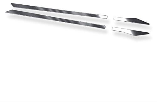 Zierleisten Türleisten Seitenleisten V (975-500) kompatibel mit Audi A4 B9 Kombi5 2015-2017 - Glanz