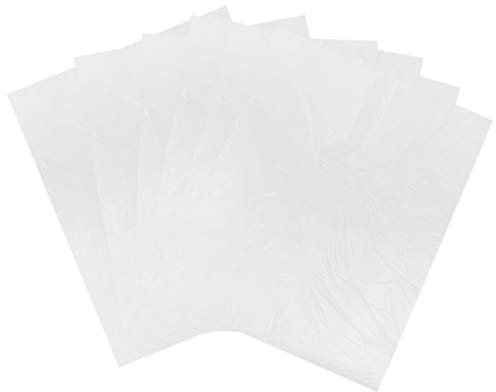 Uonlytech 100 Stücke Haarschneideumhang Einweg Umhang zum Haar Färben Schneide Färbeumhang wasserdichter Friseurumhang Transparent Friseursalon Cape Friseur Schürze Tuch Friseurkleid