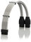 LINKUP - Kompatibel mit NVIDIA RTX3000 Ampere Founders Edition FE GPU┃Teflon-Hochleistungs-Netzteiladapter 16AWG Silberbeschichtet UL Bewertet mit Comb┃12P auf 2 x 8P PCI-e Adapter┃30cm 300mm┃Silber