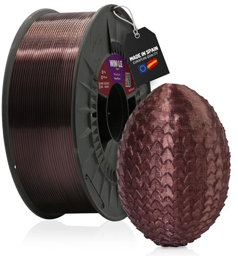WINKLE PETG Filament 1.75mm Crystal Dark Mauve, 1kg Spule, 3D Drucker Filament Kompatibel mit FDM Druckern, 3D-Druckmaterialien, Maßgenauigkeit +/- 0.05mm, Einfaches Drucken