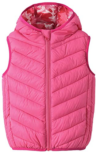 AIEOE Piumino Senza Maniche Bambini Gilet Autunno e Inverno Giacca Senza Maniche Cappotti Ragazza Ragazzo Caldo Confortevole Rosa 3-4 anni