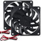 2Pcs DC 5V 8010 Fan Dual Ball Bearings 80mm 10mm Fan 3D Printer 80x80x10 Brushless Cooling Fan for Makerbot for 3D Printer PC CPU Computer Case Fan Cooler and Other Small Heat Dissipation Equipment
