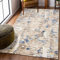 Carpeto Rugs Modern Teppich abstrakt Muster - Kurzflor, Weich und Glanz - Teppich für Wohnzimmer, Schlafzimmer, Esszimmer - ÖKO-TEX Wohnzimmerteppich - Beige 4-180 x 250 cm