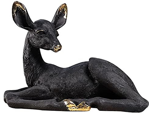 YQLKD Skulpturen Schwarzer Esel Skulptur Bar Männlicher Esel Harz Statue Dekor
