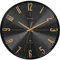 GOODERY Funkwanduhr Ø 30 cm Leise 3D | Große, Moderne, Analoge Wanduhr ohne Laute Tickgeräusche, Fast lautlos | Dekoration für Jede Wand | Uhr, Funk | Funkuhr | Schwarz
