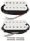 FLEOR Alnik 5 Gitarren-Tonabnehmer-Set mit weißem Hals- und Brücken-Humbucker-Tonabnehmer