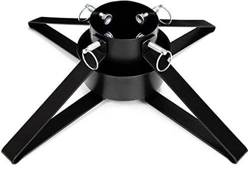 Weihnachtsbaumständer Verstellbarer Metall Christbaumständer für echten Weihnachtsbaum, passt bis zu 2,4 m, Weihnachtsbaumständer für 3,5 bis 8,4 cm Stammdurchmesser