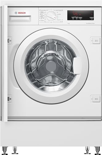 Bosch - Lavadora Integrable, 60 cm, 7 kg, Serie 6, EcoSilence, Blanco, WIW24306ES