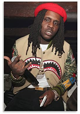 HANYING Chief Keef Rapper Kunstposter Leinwand Gemälde Poster Wandkunst Dekorative Bild Drucke Moderne Dekoration 20 x 30 cm